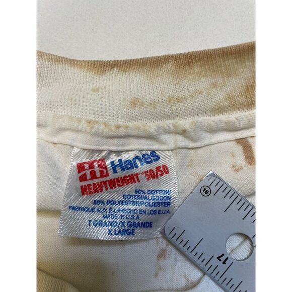 VINTAGE Trans America 1993 USA Graphic T-shirt Men XL White 90s Single Stitch - Picture 8 of 9